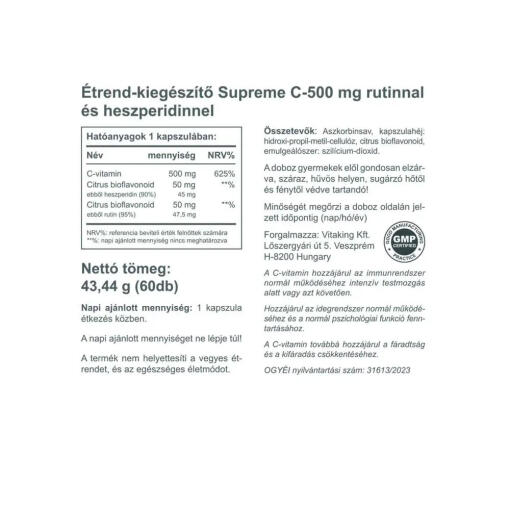 Vitaking - Supreme C-500, 60 kapslar - Bild 2