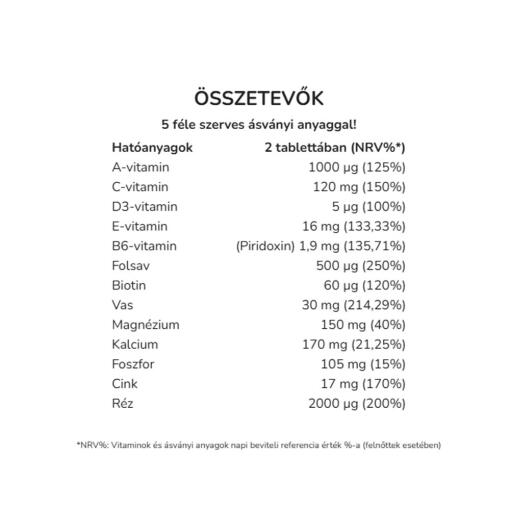 Vitaking - Trimester 3 Multivitamin utan jod, 60 tabletter - Bild 2