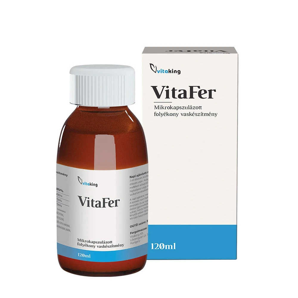 Vitaking - VitaFer-L Liposomalt Järntillskott, 120 ml, Ananas | HälsokostJärn | Apoteka