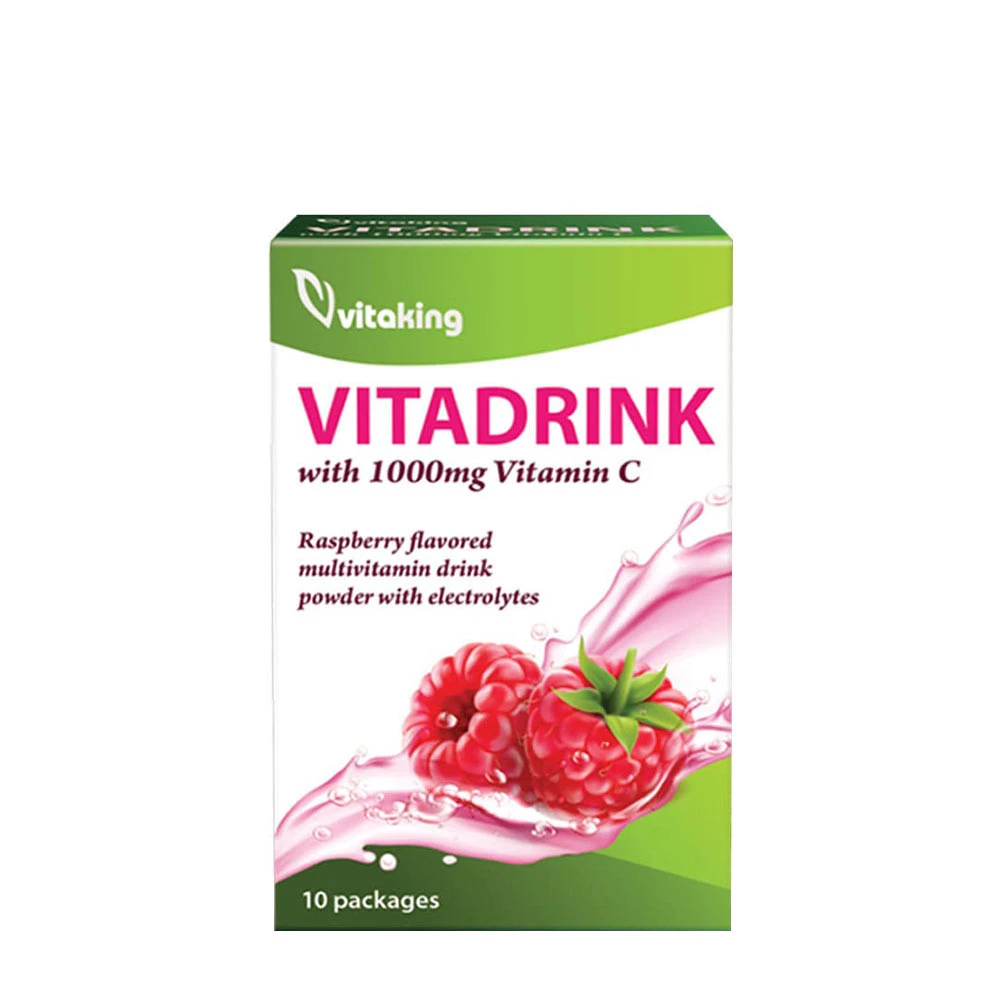 Vitaking - Vitadrink Multivitamin, 10-pack, Hallon | MultivitaminerHälsokost | Apoteka