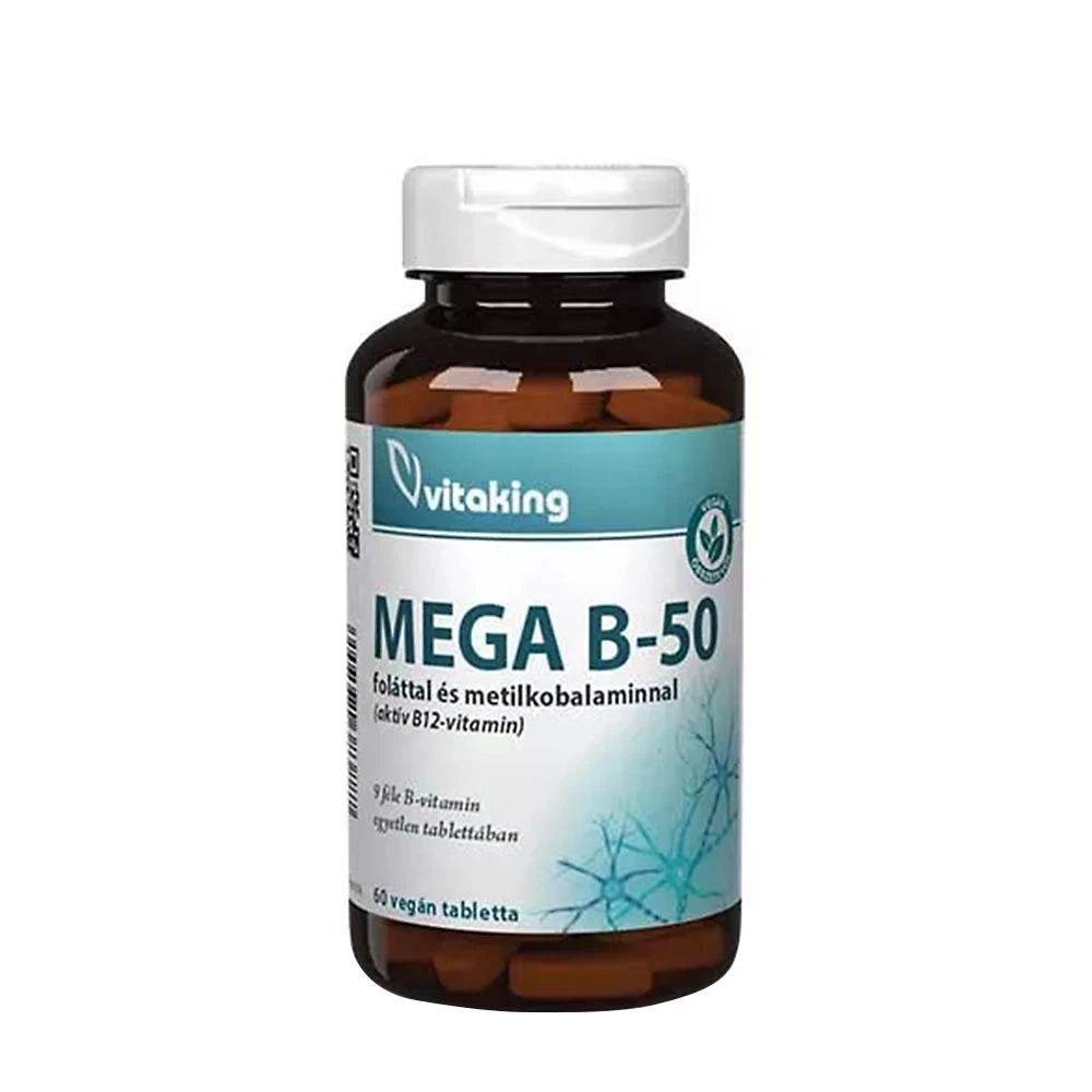 Vitaking - Vitamin B-50 Komplex, 60 tabletter | MultivitaminerB-vitaminHälsokostNiacin | Apoteka