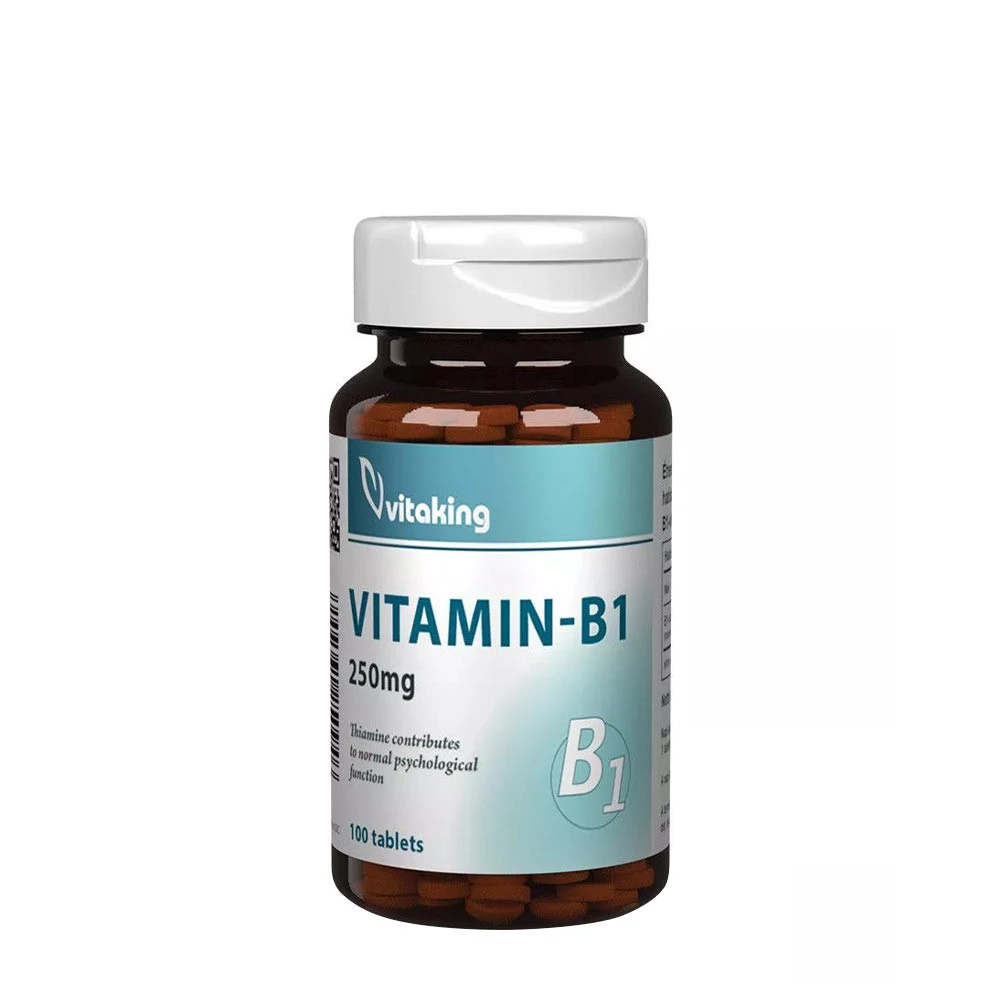Vitaking - Vitamin-B1, 250 mg, 100 tabletter | Vitaminer och MineralerHälsokostVitamin B | Apoteka