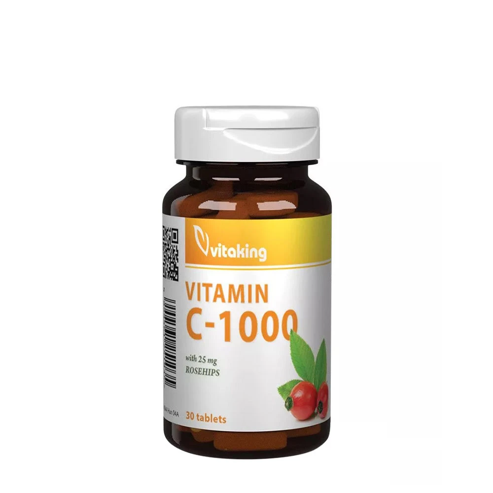 Vitaking - Vitamin C 1000 mg med Nypon, 30 Tabletter | HälsokostVitamin C | Apoteka