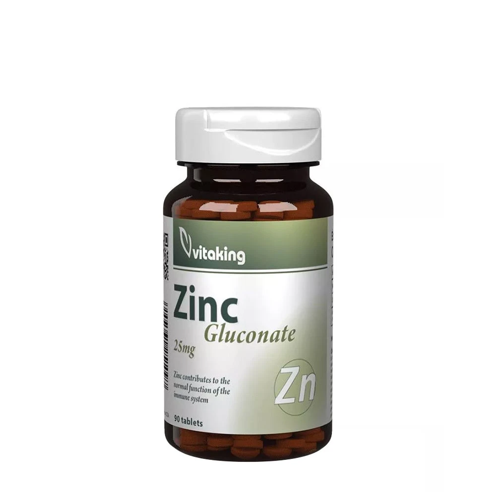Vitaking - Zinkglukonat, 25 mg, 90 tabletter | ZinkHälsokost | Apoteka