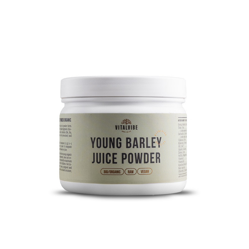 Vitalvibe - 100% Unga Korngräsjuice Ekologisk, Pulver, 100g | Nya produkterHälsa och välbefinnandeHälsokostÖrter och växtbaserade preparat | Apoteka