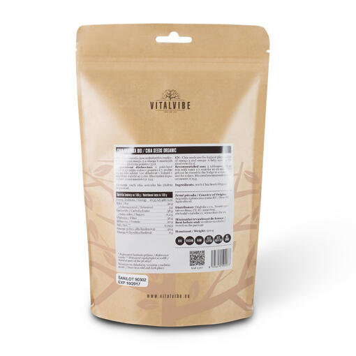 Vitalvibe - Ekologiska Chiafrön, 500 g - Bild 2