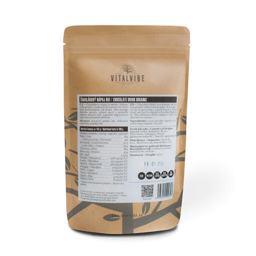 Vitalvibe - Chokladdryckpulver Ekologisk, Storlek - Bild 2