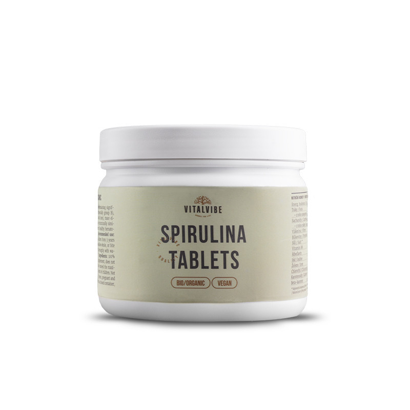 Vitalvibe - Ekologisk Spirulina, Tabletter, Bäst före 30/11/25 | Nya produkterHälsokostMatsmältningshälsaSpirulina | Apoteka