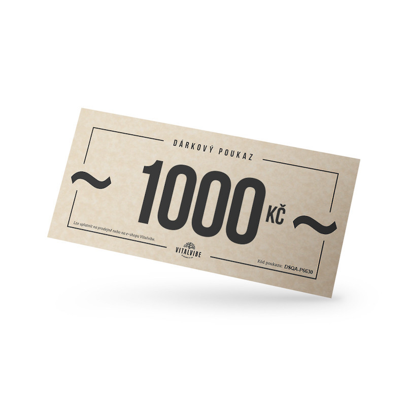 Vitalvibe - Presentkort, 1000 CZK | Nya produkter | Apoteka