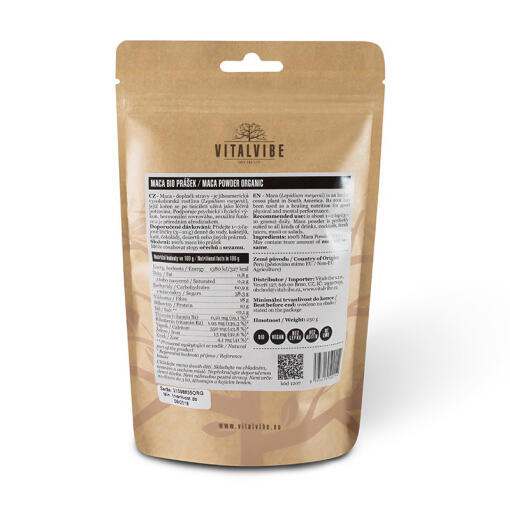 Vitalvibe - Maca Ekologiskt Pulver, Storlek - Bild 3