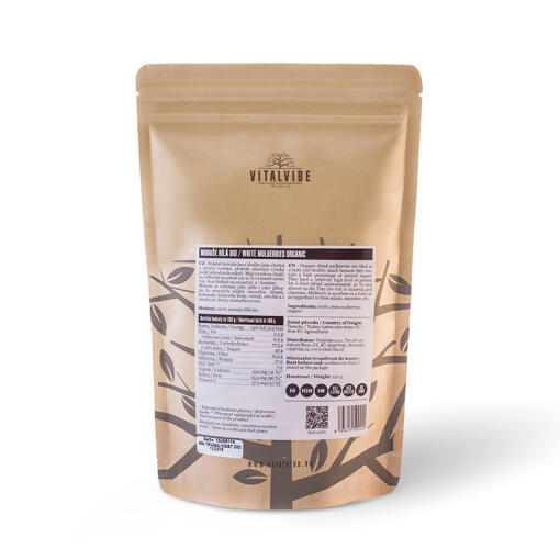 Vitalvibe - Vita Ekologiska Mullbär, 250 g - Bild 2