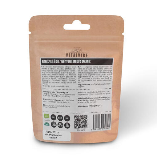 Vitalvibe - Vita Mullbär Ekologiska, 30 g - Bild 2