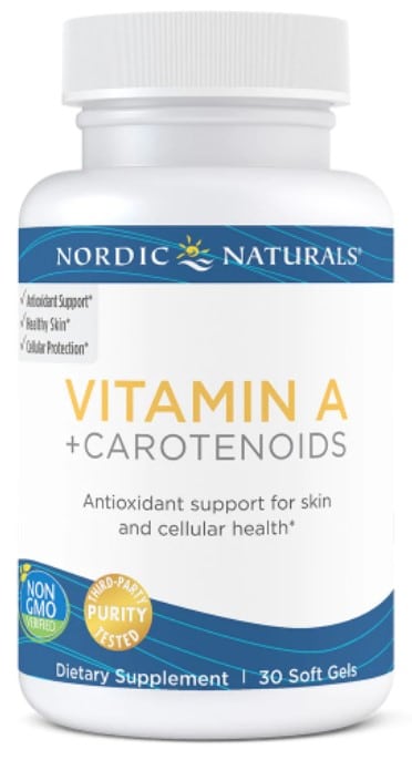 Nordic Naturals - Vitamin A + Karotenoider, 30 mjuka kapslar | Vitaminer och MineralerVissa vitaminerHälsokostA-vitamin | Apoteka