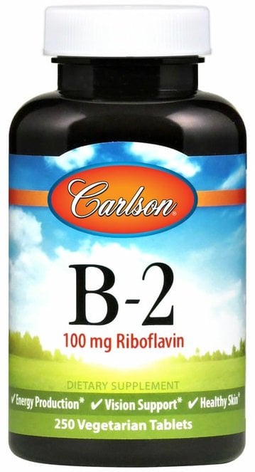 Carlson Labs - Vitamin B-2, 100 mg, 100 vegetabiliska tabletter | Vitaminer och MineralerVissa vitaminerHälsokostB2 | Apoteka