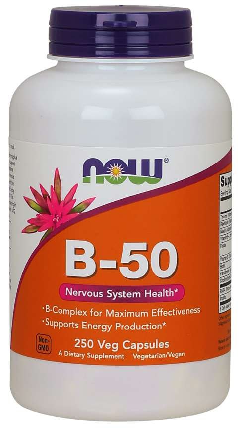 NOW Foods - Vitamin B-50, 250 kapslar | Vitaminer och MineralerHälsa och välbefinnandeVissa vitaminerHälsokostVitamin B | Apoteka