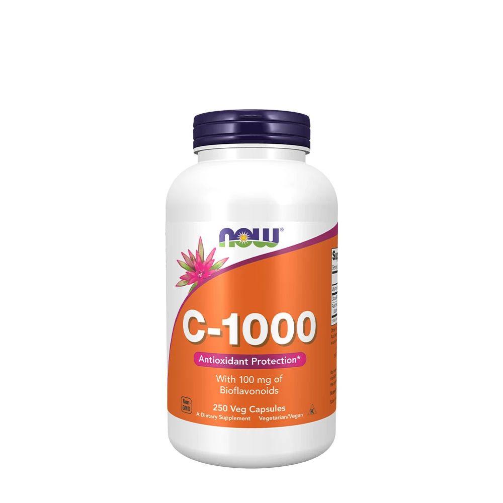 NOW - Vitamin C-1000 med 100 mg Bioflavonoider, 250 kapslar | Vitaminer och MineralerVeganska produkterHälsa och välbefinnandeVissa vitaminerC-vitaminHälsokostVitamin C | Apoteka