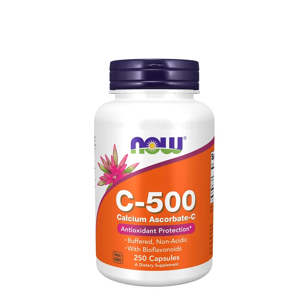 NOW - Vitamin C-500 Kalciumaskorbat-C, 250 kapslar | Vitaminer och MineralerVeganska produkterVissa vitaminerC-vitaminHälsokostVitamin C | Apoteka
