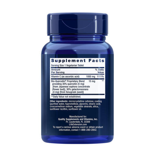 Life Extension - Vitamin C och Quercetin Fytosom, 60 vegetabiliska tabletter - Bild 2