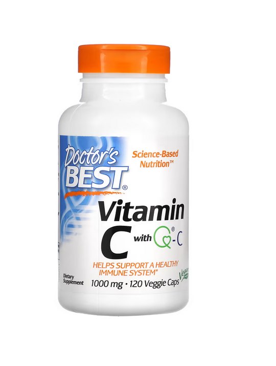 Doctors Best - Vitamin C med Q-C, 1000 mg, 120 vegetabiliska kapslar | Vitaminer och MineralerVeganska produkterVissa vitaminerHälsokostVitamin C | Apoteka