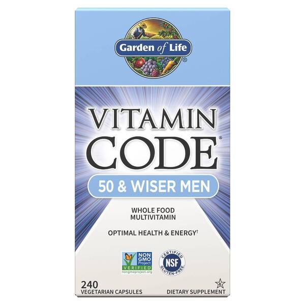 Garden of Life - Vitamin Code 50 & Wiser Men, 240 kapslar | 525 | Apoteka