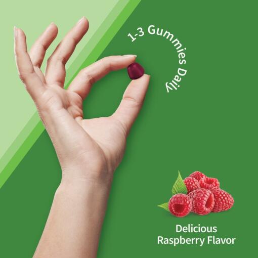 Garden of Life - Vitamin Code Kalcium & Magnesium Gummies, Hallon - 60 gummies - Bild 3