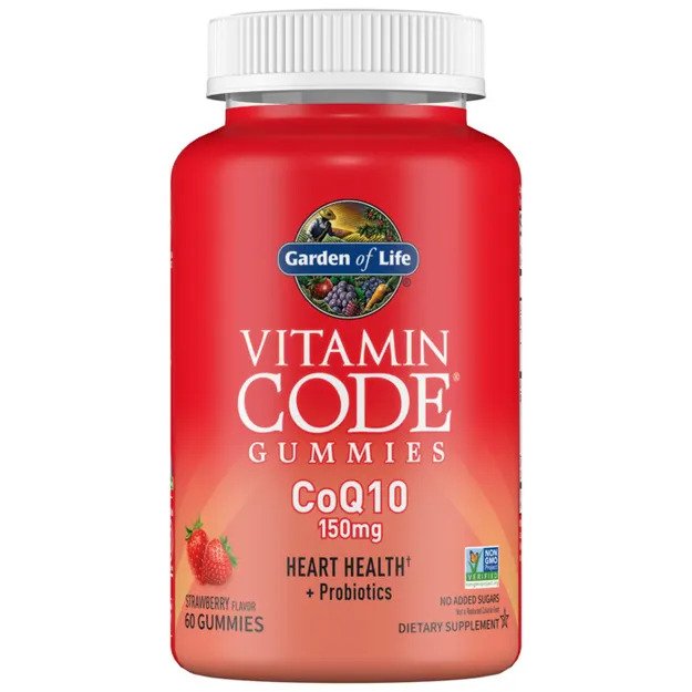 Garden of Life - Vitamin Code CoQ10 Gummies, Jordgubb - 60 gummibjörnar | Hälsa och välbefinnandeHälsokostGummibärCoQ10BiohackingKoenzym Q10 | Apoteka