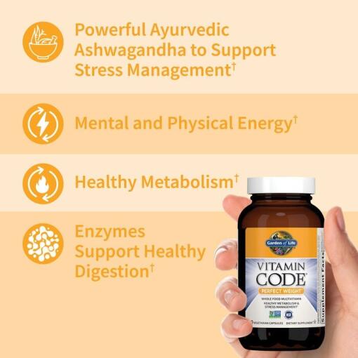 Garden of Life - Vitamin Code Perfekt Vikt, 240 kapslar - Bild 4