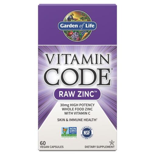 Vitamin Code Raw Zinc - 60 vegan caps