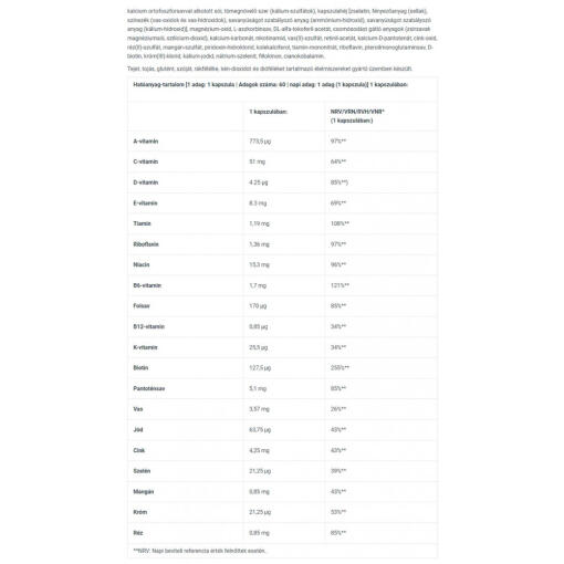 BioTechUSA - Vitamin Complex, 60 kapslar - Bild 5