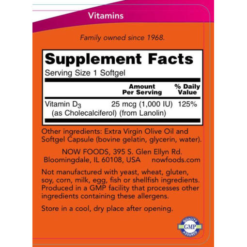 1000 IU - 360 softgels