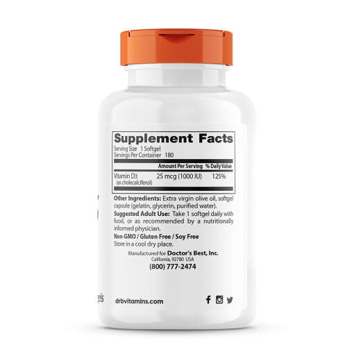 1000 IU - 180 softgels
