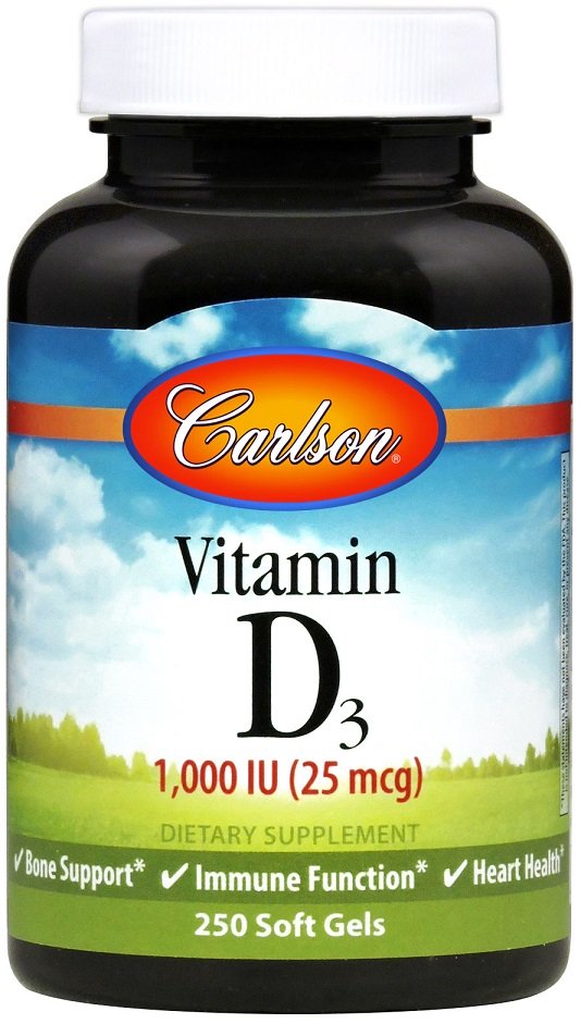 Carlson Labs - Vitamin D3, 1000 IE, 250 mjukkapslar | Vitaminer och MineralerVissa vitaminerD-vitaminHälsokost | Apoteka