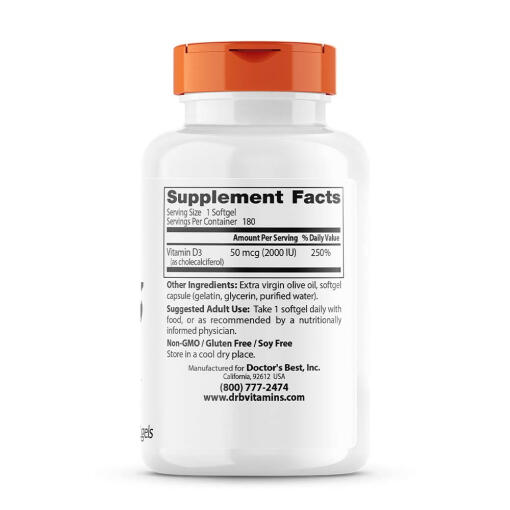 2000 IU - 180 softgels