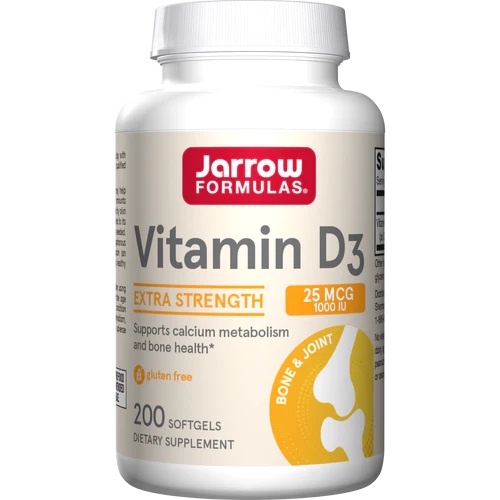 Jarrow Formulas - Vitamin D3, 25 mcg, 200 mjukkapslar | Vitaminer och MineralerD-vitaminHälsokost | Apoteka
