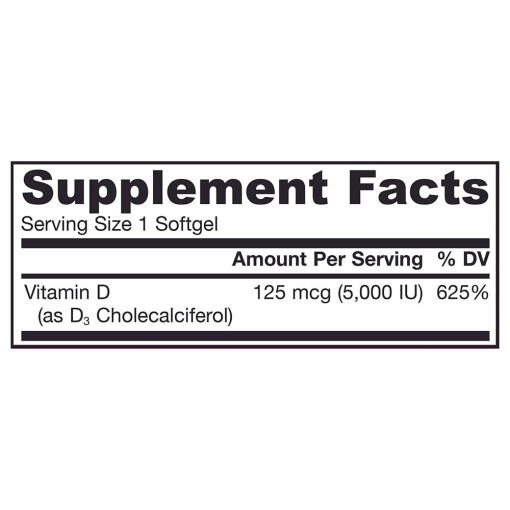 5000 IU - 100 softgels