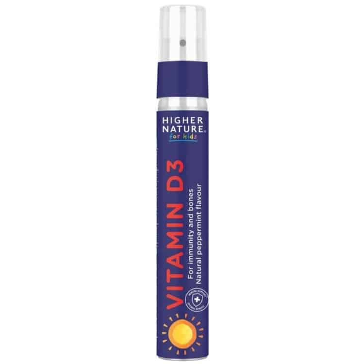 Higher Nature - Vitamin D3 Spray för barn, naturlig pepparmynta - 13,5 ml | Vitaminer och MineralerVissa vitaminerD-vitaminHälsokostD3 | Apoteka