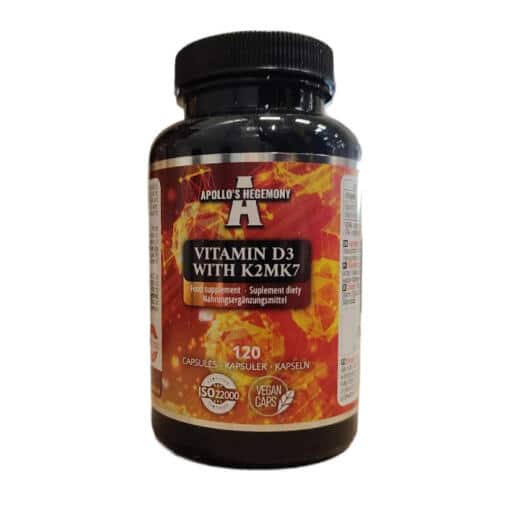 Vitamin D3 with K2 MK7 - 120 vcaps