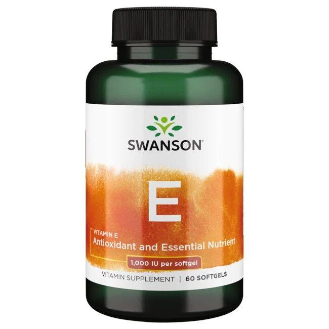 Swanson - Vitamin E, 1000 IE, 60 mjukkapslar | Vitaminer och MineralerHälsa och välbefinnandeHälsokostVitamin E | Apoteka