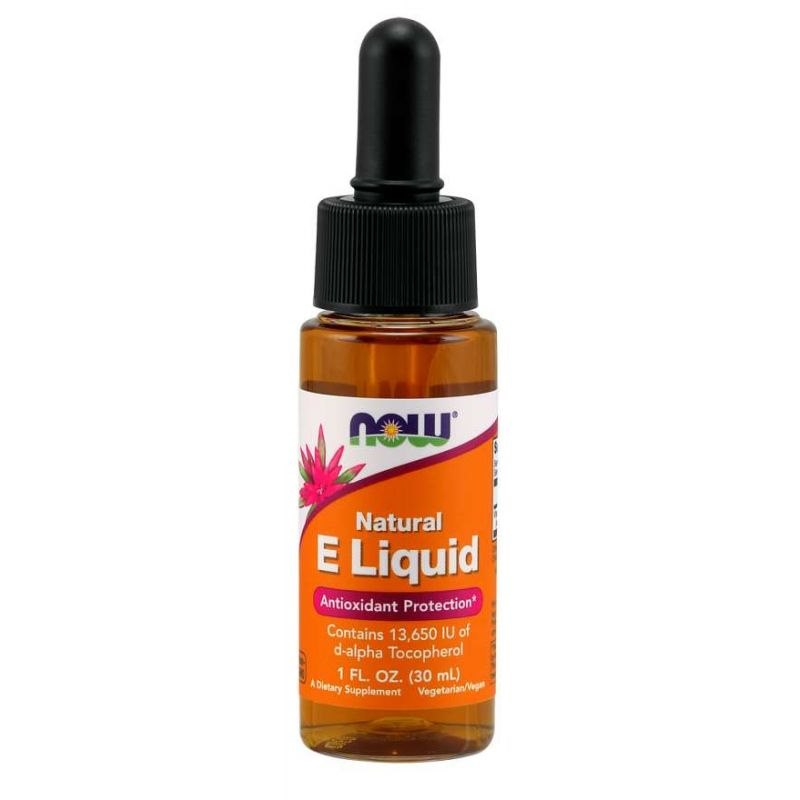 NOW Foods - Flytande Vitamin E, 30 ml | Vitaminer och MineralerVeganska produkterHälsa och välbefinnandeVissa vitaminerHälsokostSkönhetVitamin E | Apoteka