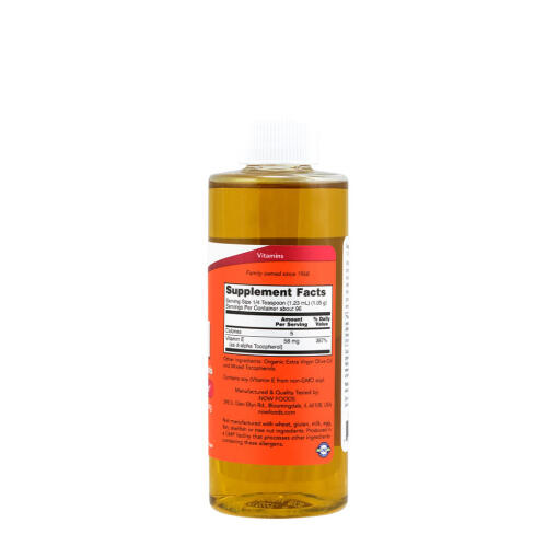 NOW - Naturlig Flytande Vitamin E, 118 ml - Bild 2