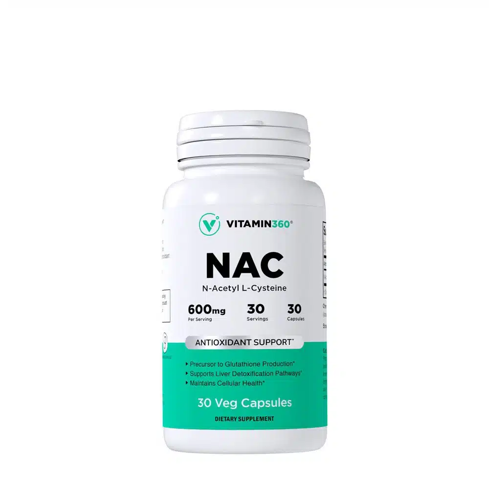 Vitamin360 - NAC 600 mg N-Acetylcystein, 30 vegetabiliska kapslar | Nya produkterN-acetyl | Apoteka