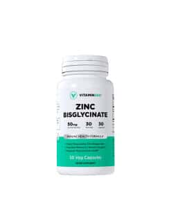 Vitamin360 Zinc Bisglycinate 50 mg (30 Veg Capsules)