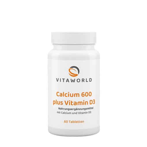 Vitaworld Calcium 600 plus vitamin D3 (60 Tablets)
