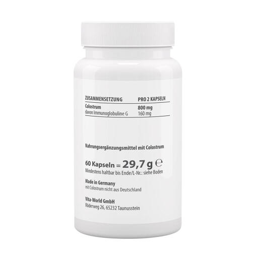 Vitaworld - Colostrum, 400 mg, 60 kapslar - Bild 2