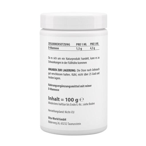 Vitaworld - D-Mannose Hög Renhet, 100 g - Bild 2
