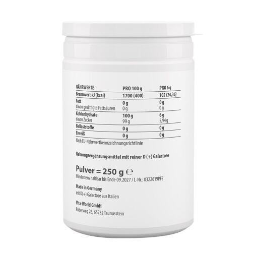 Vitaworld - D(+)Galaktos, 250 g - Bild 2