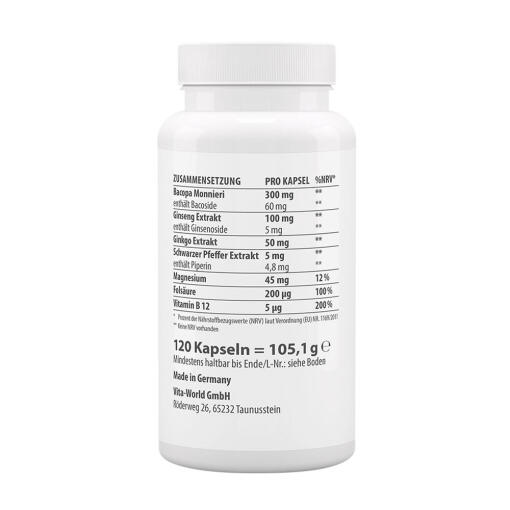 Vitaworld - Focus Complex, 120 kapslar - Bild 2
