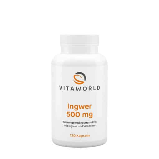 Vitaworld Ginger 500 mg (120 Capsules)