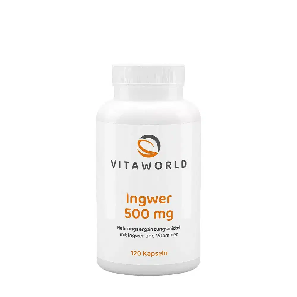 Vitaworld - Ingefära 500 mg, 120 kapslar | HälsokostMatsmältningshälsaÖrter och växtbaserade preparat | Apoteka
