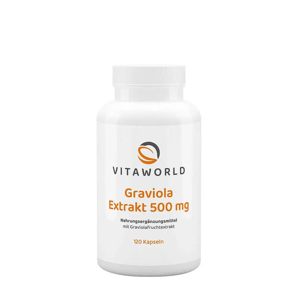 Vitaworld - Graviolaextrakt, 500 mg (120 kapslar) | HälsokostÖrter och växtbaserade preparat | Apoteka